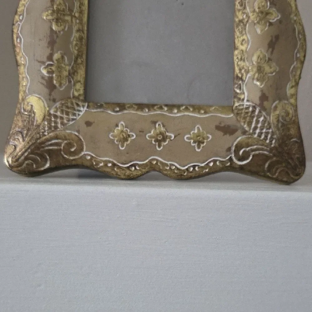 Elegant Gold and Brown Decorative Frame